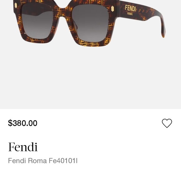 Fendi Brown Square Sunglasses NWT - Picture 8 of 9